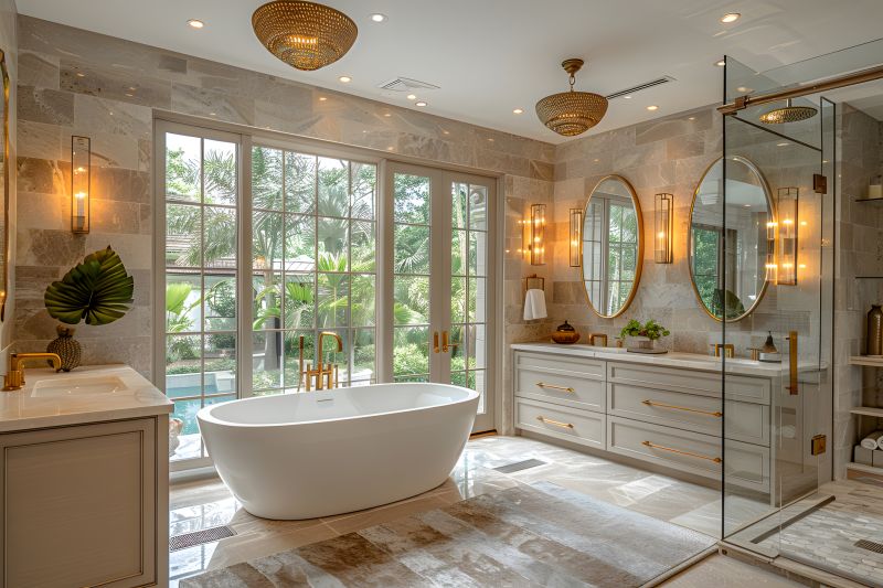 Luxury bathroom upgrade with freestanding tub